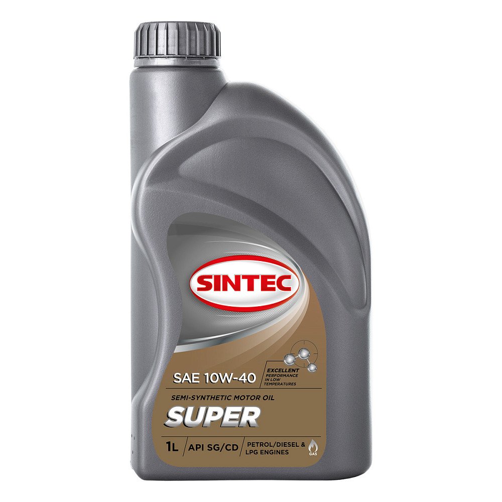 Моторное масло Sintec Super 10W40  полусинтетическое 1л